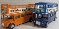 Corgi Diecast Routemaster Double-Decker Busses Lot Of 2 Approx. 5"