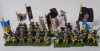 Eleven (11) Sets Handpainted " Sweden Foot Soldier Battalions Napoleonic Wars " 28mm Lead Miniatures - 6