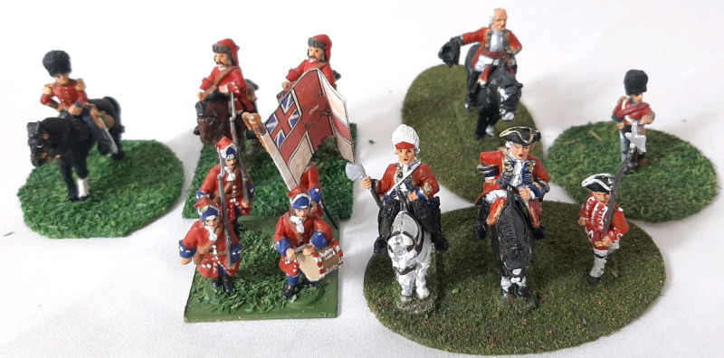 (6 Flats) 12 Soldiers in Total | Lead Paint British Cavalry Soldiers | Most Are 1½" Tall