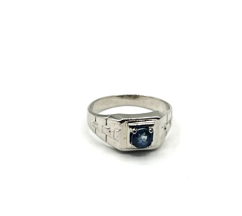 Sterling Silver Natural Sapphire Ring, Size 7, Retail $300.00.