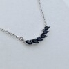 Sterling Silver Natural Blue Sapphire (1ct) Necklace, W/A $600.00. Sapphire is the birthstone for September. - 2