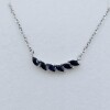 Sterling Silver Natural Blue Sapphire (1ct) Necklace, W/A $600.00. Sapphire is the birthstone for September. - 3