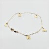 10KT Yellow Gold Charm Bracelet, W/A $510.00. - 4