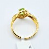 Gold Plated Sterling Silver Natural Peridot (0.57ct) Ring, Size 7, W/A $470.00. Peridot is the birthstone for August. - 3