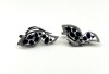 Sterling Silver Natural Blue Sapphire (4.22ct) Earrings, W/A $1815.00. - 4