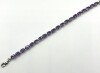 Sterling Silver Natural Amethyst (17ct) Bracelet, W/A $800.00. Amethyst is the birthstone for February. - 3