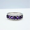 Sterling Silver Natural Amethyst (1.5ct) Ring, Size 7, W/A $630.00. Amethyst is the birthstone for February. - 2