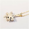 10KT Yellow Gold Natural Tanzanite and CZ Starbust Pendant with Gold Plated Sterling Silver Chain, Retail $350.00. Tanzanite is the birthstone for December. - 4