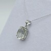 Sterling Silver Natural Amethyst (4ct) Pendant With Sterling Silver Chain, W/A $680.00. - 4