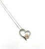 Sterling Silver Natural Diamond (0.10ct) Heart with Paw Pendant and Sterling Silver Chain, W/A $685.00. - 4