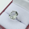 Sterling Silver Natural Green Amethyst (4ct) Ring, Size 7, W/A $605.00. - 2