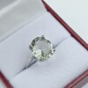 Sterling Silver Natural Green Amethyst (4ct) Ring, Size 7, W/A $605.00. - 3