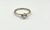 10KT Yellow Gold Natural White Zircon (0.85ct) Ring, Size 6.5, W/A $730.00. - 2