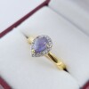 Gold Plated Sterling Silver Natural Tanzanite (0.65ct) with CZ (0.20ct) Ring, Size 7, W/A $755.00. Tanzanite is the birthstone for December. - 2