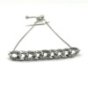 Sterling Silver Natural Diamond (0.11ct) Bracelet, W/A $650.00. Diamond is the birthstone for April.