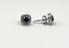 Sterling Silver Natural Blue Sapphire (0.66ct) with Diamond (0.01ct) Earrings, W/A $600.00. Sapphire is the birthstone for September. - 2