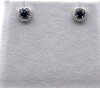 Sterling Silver Natural Blue Sapphire (0.66ct) with Diamond (0.01ct) Earrings, W/A $600.00. Sapphire is the birthstone for September. - 4