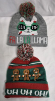 2 Like New Adult Christmas Toques/Hats