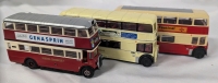 3 Diecast EFE Model Busses Longest is 5".