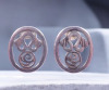 Sterling Silver Charles Rennie Mackintosh Celtic Triskele Oval Pierced Earrings 1998 Hallmark - 5