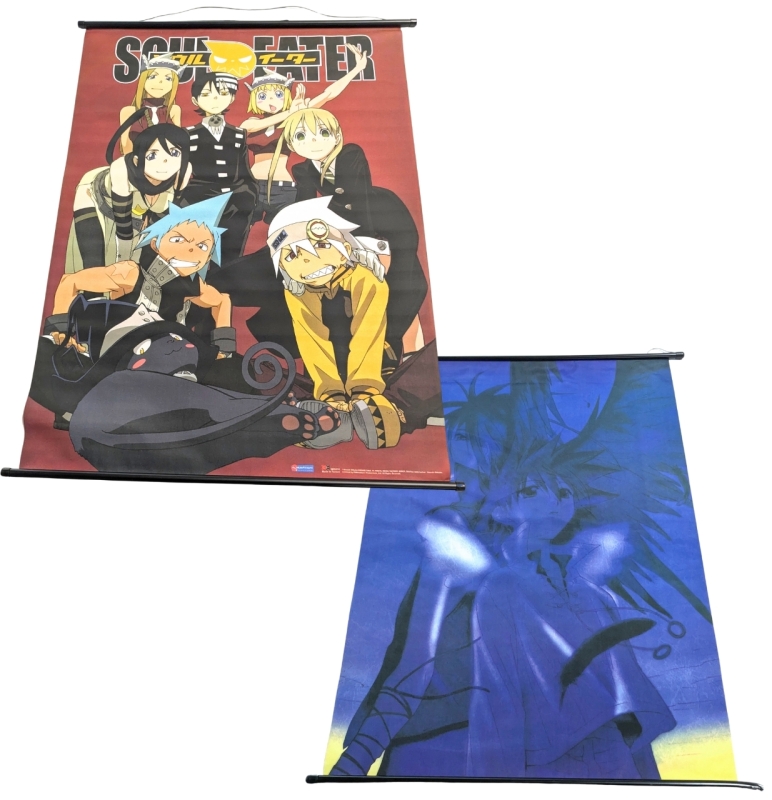 2 Anime Wall Scrolls : Soul Eater (31" x 43") & D.N.Angel (29" x 40")