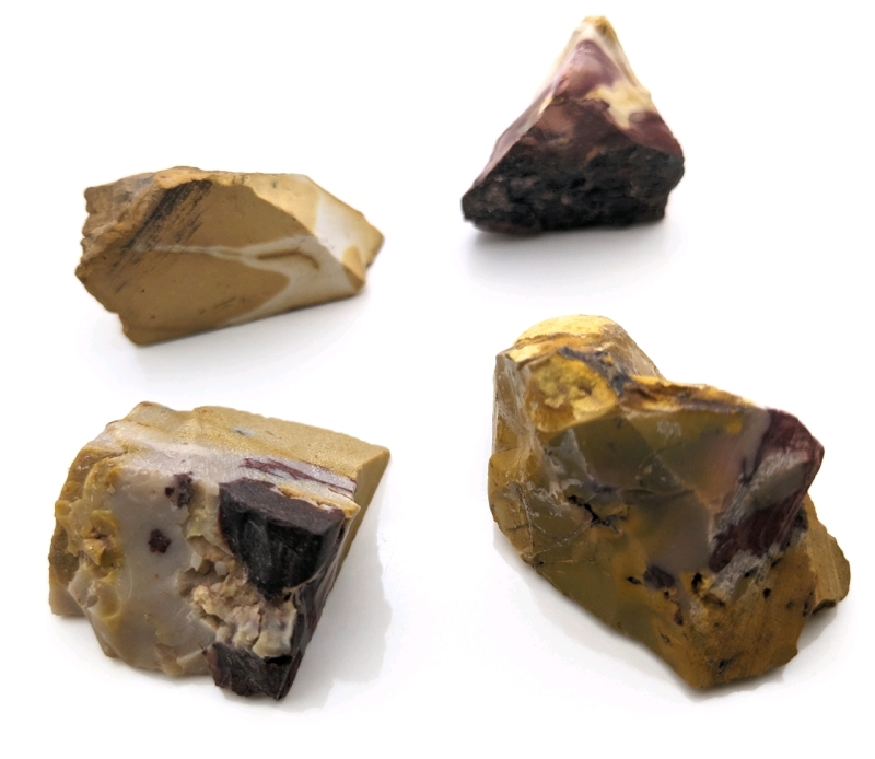 4 Natural Raw Agate Stones