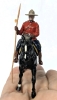 4 BRITAINS 1980s Lead-Based Enameled Royal Canadian Mounted Police | 3.5" Tall - 4