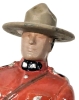 4 BRITAINS 1980s Lead-Based Enameled Royal Canadian Mounted Police | 3.5" Tall - 5