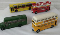 4 Tomica Diecast Miniature Busses 4"-5.5"