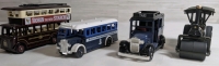 LLedo Days Gone Diecast Transportation Lot Of 4 Containing DG 47 Approx. 3.25", DG 17 Approx. 3.75", DG 41 Approx. 3.75" & Steam Roller 3.5"