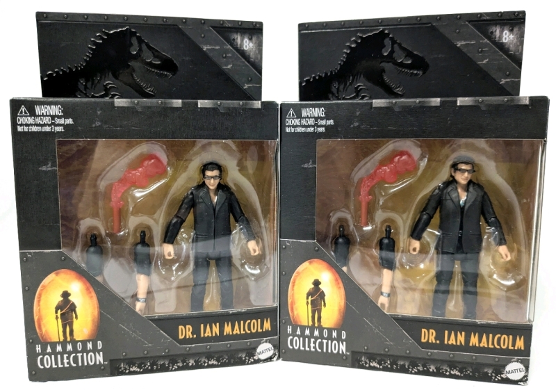 2 New Mattel Jurassic Park: Hamond Collection DR. IAN MALCOLM Action Figures | Approx 3.5" Tall