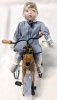 As-New 1995 Ashton-Drake Galleries "Victorian Playtime" Handcrafted Limited Edition Numbered 6397-A Porcelain Doll, Tricycle & Original Box & Papers | 22.5" Tall (Mounted) - 2