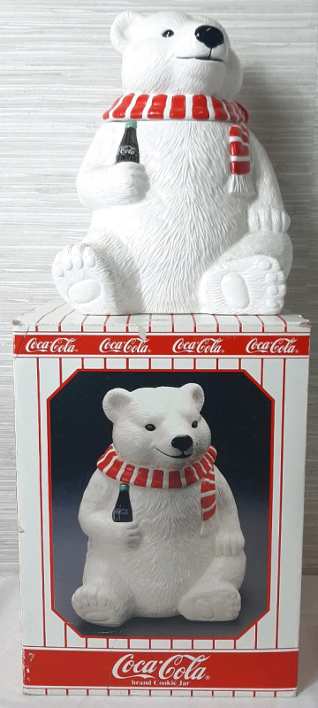 1994 "Always Cool" Coca Cola Cookie Jar with Original Packaging (9½" Tall, 8" Wide)