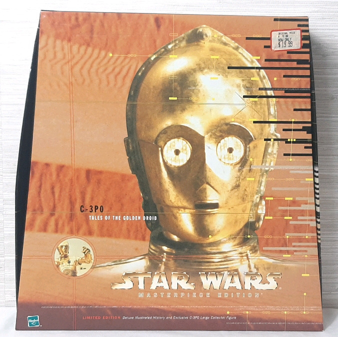 1999 Star Wars Masterpiece Edition C-3P0 Limited Edition Large Collector Figure & Deluxe Illustrated History Book - Good Condition