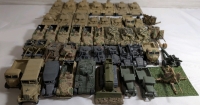 42 Handpainted Metal & Plastic Based Miniature World War 2 Tanks & Armored Vehicles