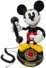 Telemania Disney MICKEY MOUSE 1 Telephone w Animated Ringer (Head + Arm Move!) | 15" Tall