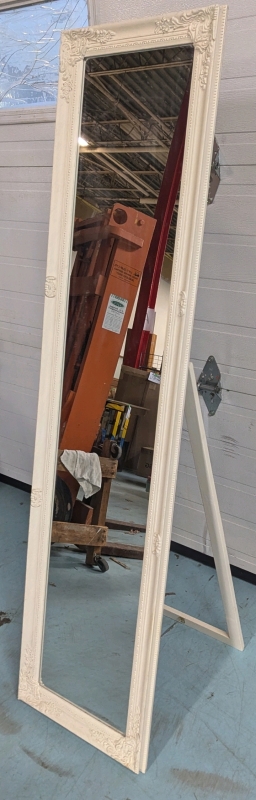 Framed Standing Mirror. Stands 61" Tall.