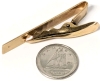 Classic 10 K Gold Stamped Tie Pin | 0.25" Wide x 1.6" Long - 2