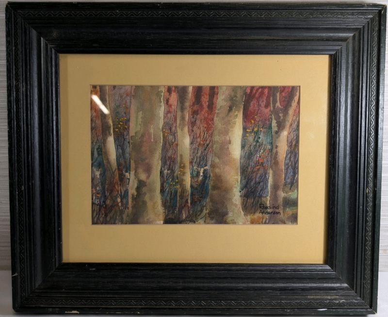 Original Signed Water Painting In A Frame 18" x 15"