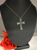 Waterford Crystal Signed Cross 925 Sterling Silver Chain Cross 2 Inch Hand Made in Ireland - 3