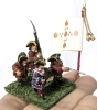 60 (Sixty) 28mm Handpainted Cast Metal Wargaming Figures on Flocked Bases : Foot Soldiers, Mounted Generals, Plastic Tent Diorama | Up to 2" Tall - 11