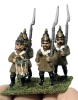 60 (Sixty) 28mm Handpainted Cast Metal Wargaming Figures on Flocked Bases : Foot Soldiers, Mounted Generals, Plastic Tent Diorama | Up to 2" Tall - 13