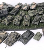 32 Handpainted Plastic Wargaming Tanks and Armored Vehicles | 2" - 6" Long incl Gun Barrels (Note: Most Tops are Removable) - 3