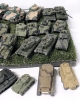 32 Handpainted Plastic Wargaming Tanks and Armored Vehicles | 2" - 6" Long incl Gun Barrels (Note: Most Tops are Removable) - 4