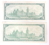 Two (2) 1967 (1867-) Canadian Bank of Canada Centennial of Canadian Confedration One Dollar Bank Notes - 2