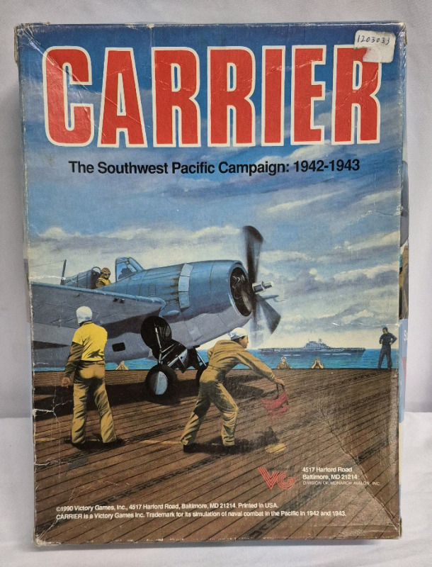 1990 Carrier The Southwest Pacific Campaign: 1942-43 Tabletop Game- Victory Ganes Inc