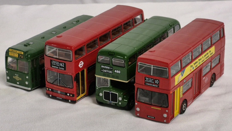 4 EFE Diecast Double Deck & Single Deck Buses - Scale 1:76