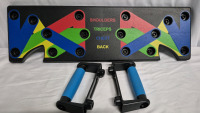 Push Up Board System, 9 in 1 Body Building Exercise Tool - For Shoulders, Triceps, Chest & Back