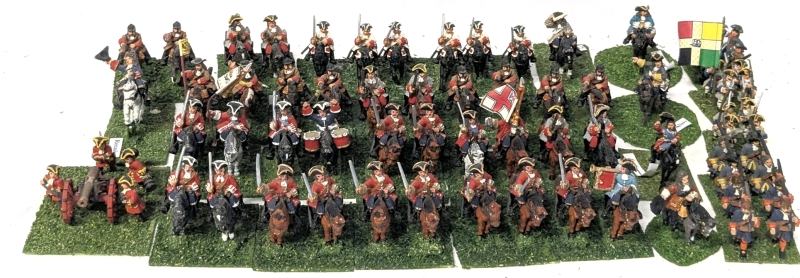 66 (Sixty Six) 28mm Handpainted Cast Metal Wargaming Figures on Flocked Bases : Calvary , Cannoneers, Generals, Foot Soldiers | Up to 2" Tall