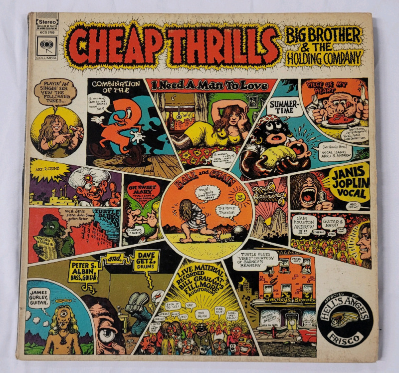 CHEAP THRILLS Big Brother & The Holding Company Gate Fold LP Record (Janis Joplin). Original Canadian Pressing Album